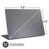 Silver Carbon Fiber Specialty Texture Material Universal Laptop 12in (9.8 x 6.8in) Skin